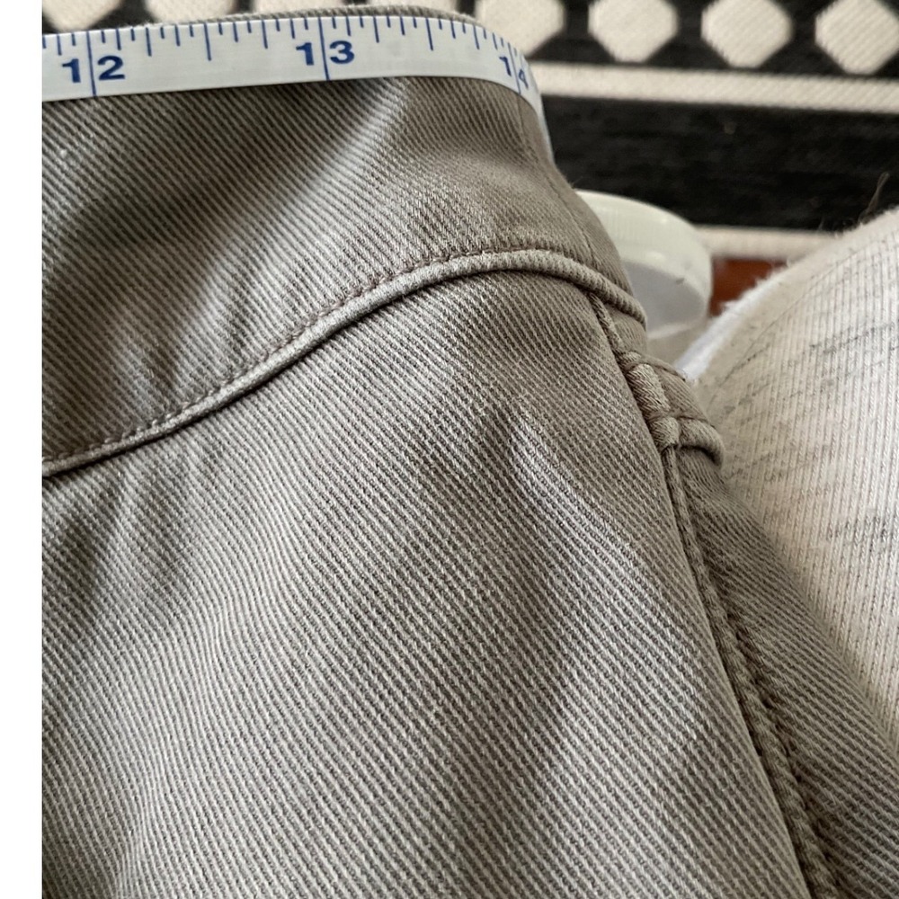 SPANX Cargo Pants Women L G Khaki Utility Pockets Straight Leg Casual - Picture 4 of 4